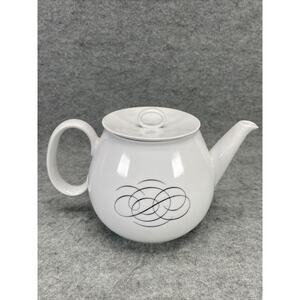 RAYMOND LOEWY'S Vintage Script Pattern Teapot or Coffee 5.5 Inches Germany